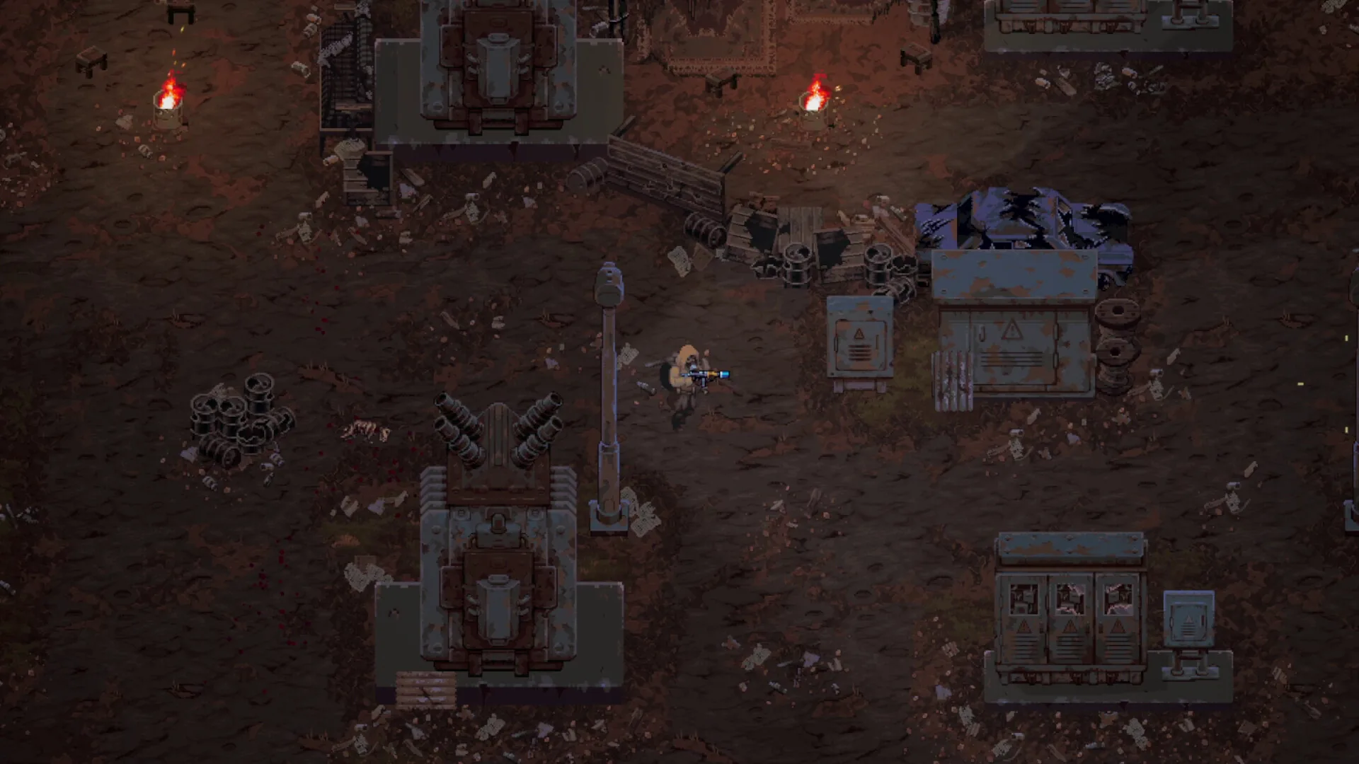 High-intensity combat in Scavland Zalesye wasteland